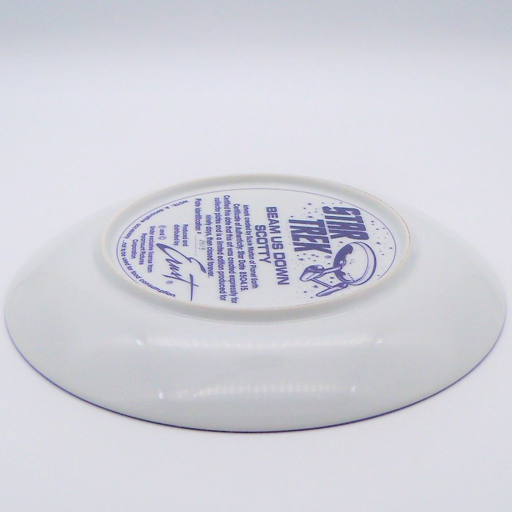 Vintage Star Trek TOS "Beam Us Down Scotty" Plate - Picture 9 of 12